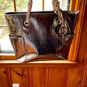 Silver Michael Kors purse